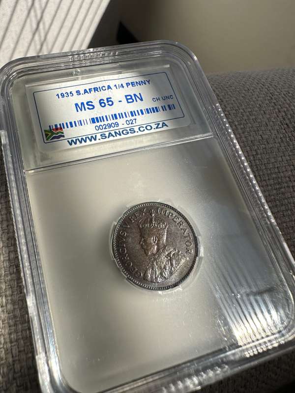 1935 farthing MS65BN