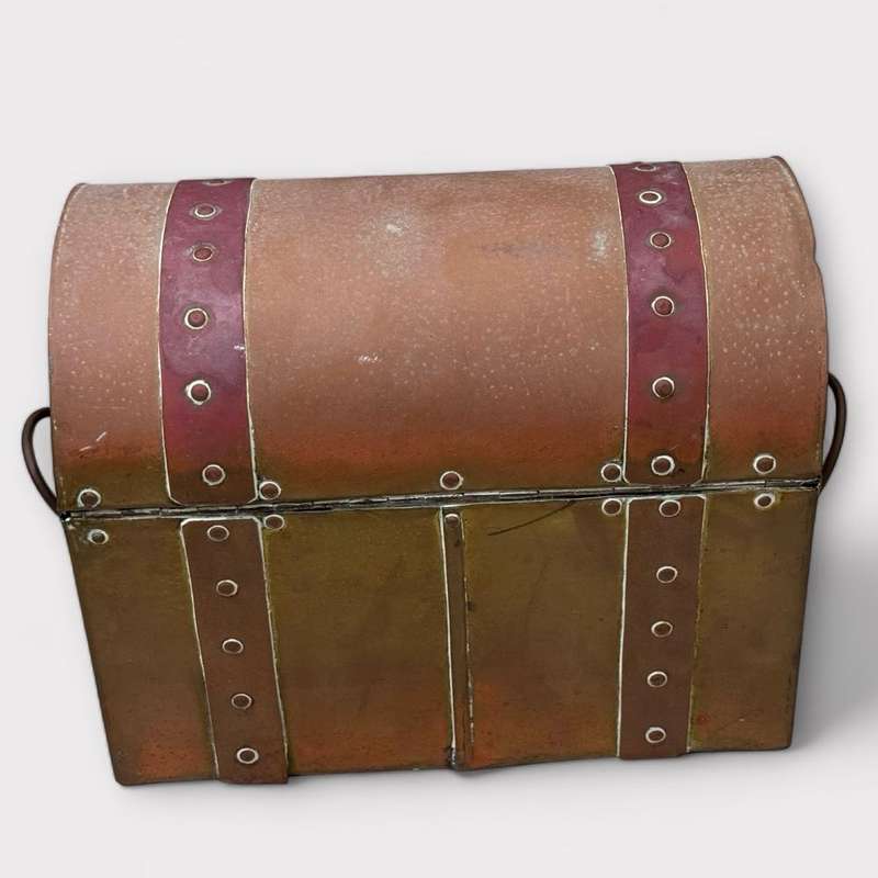Antique Brass & Copper Chest