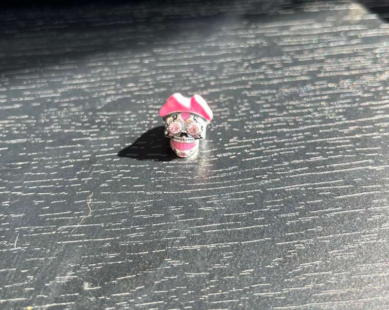 Pink Skull Charm
