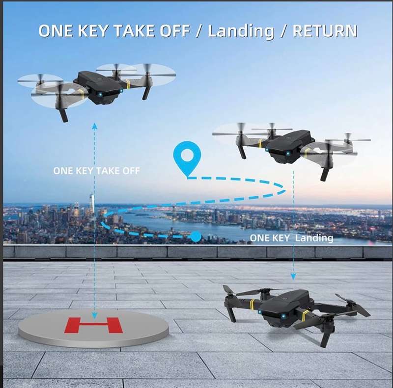 998 Pro Micro Foldable Drone Set With Dual Cameras