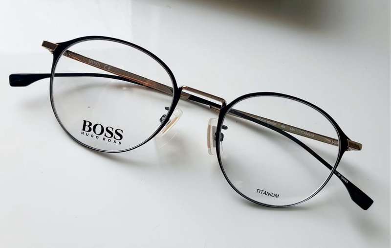 HUGO BOSS 1068/F/O6W Eyewear - TITANIUM EDELOPTICS - VALUE R4000.00 +