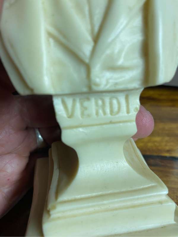 Verdi Marble Bust Sculpture