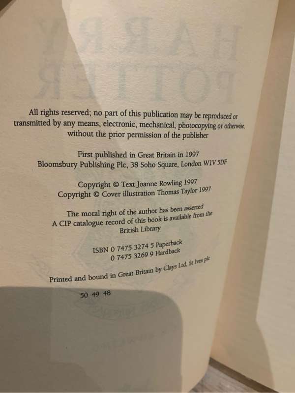 Harry Potter and the Philosophers Stone softcover