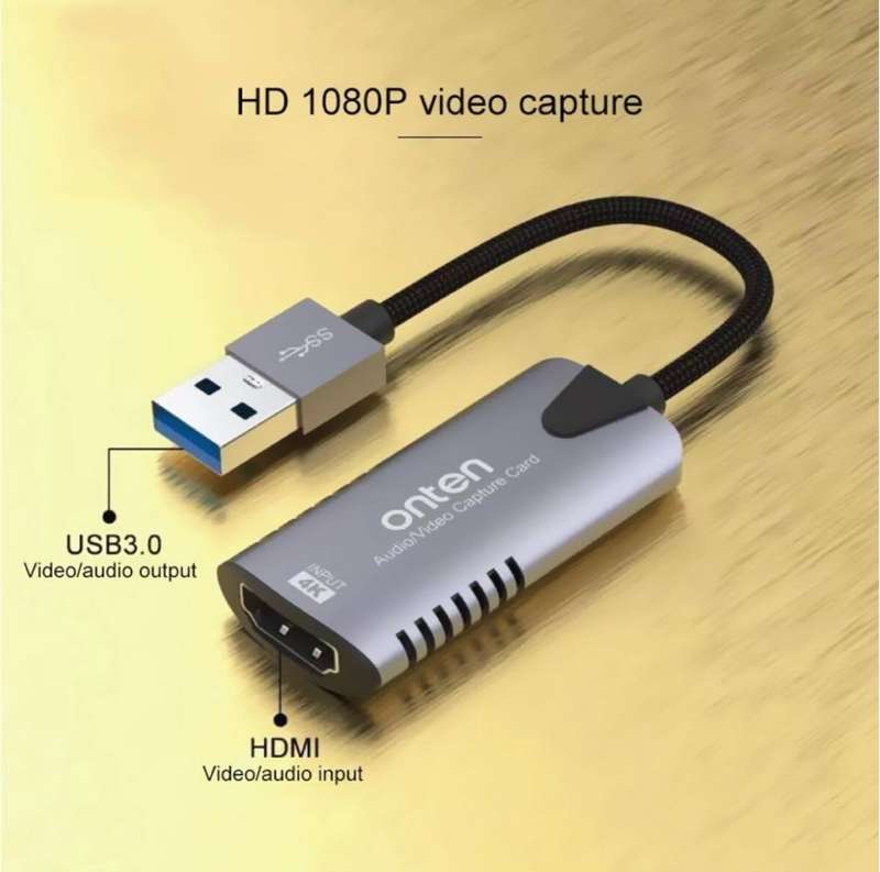 USB 3.0 To 4k HDMI Audio, Video & Recording Capture Card - OTN-US323