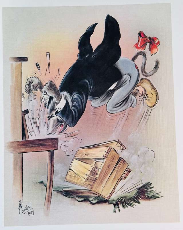 T.O. Honiball (1905 - 1990) Set of Five Lithographs `Adoons-Hulle` circa 1979