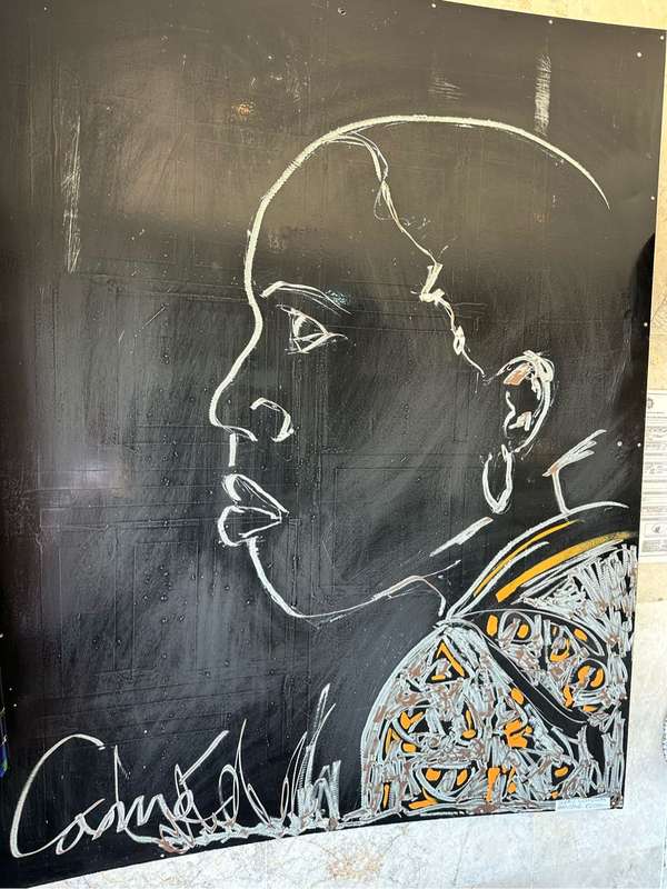 Corné Weideman oil on steel painting ( one of a kind )