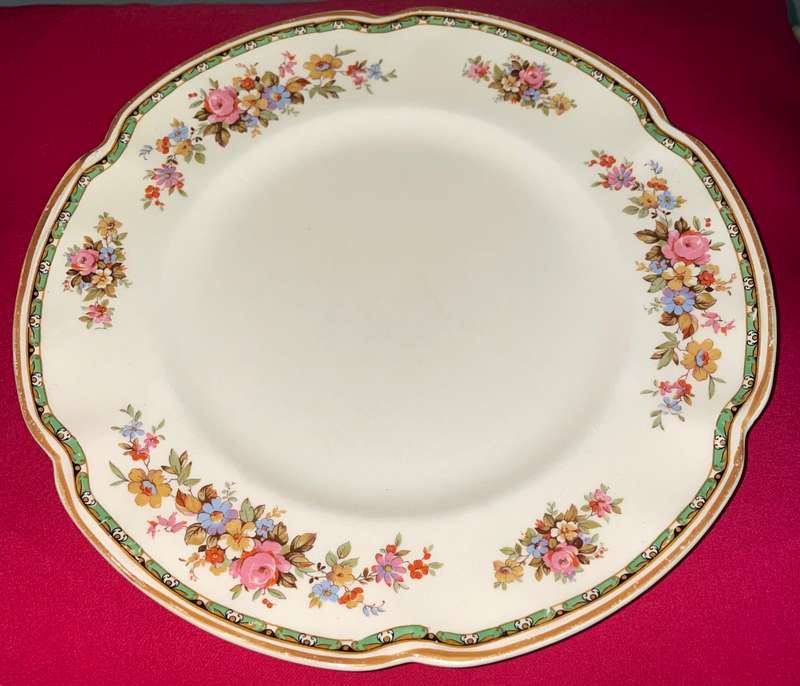 Vintage Sale - Johnson Bros Victoria Series Boscomb Pattern Plate