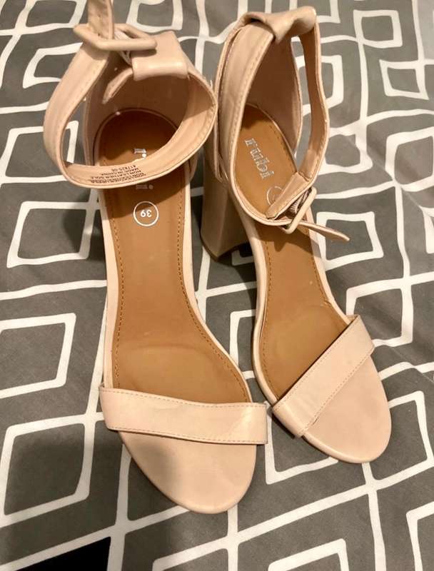 Cotton on block heel