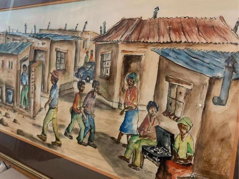 Mvemve Jiyane watercolour painting
