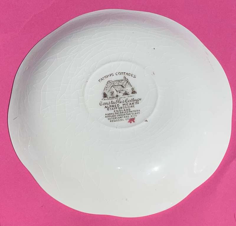 Vintage Sale - Alfred Meakin Constables Cottage Saucer