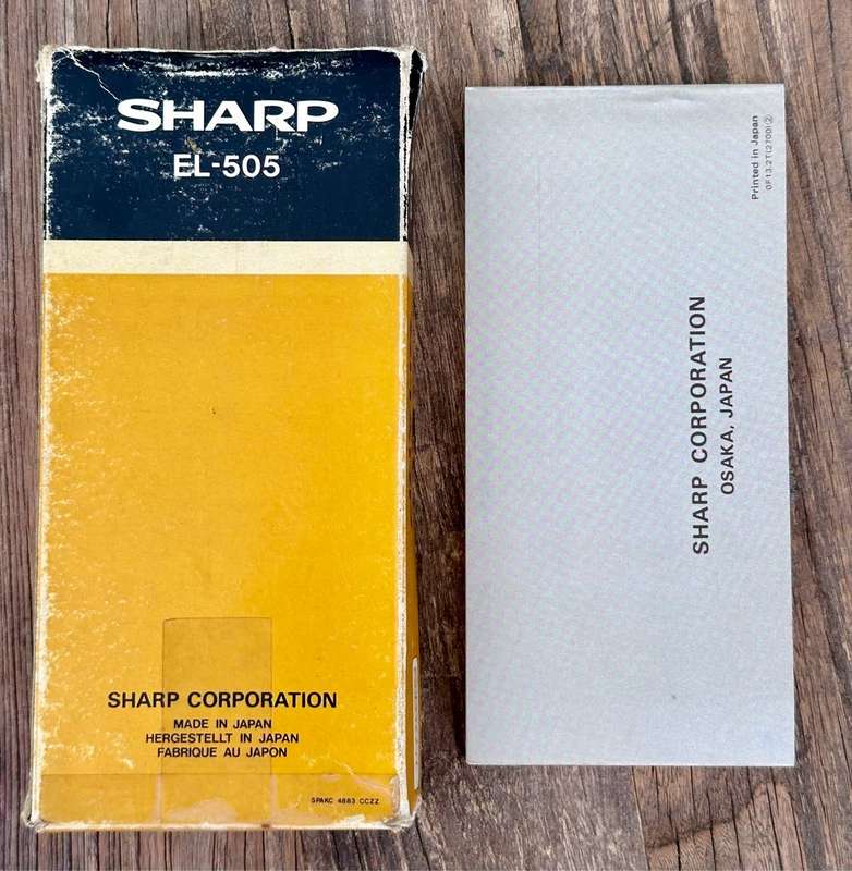 SHARP ELSI MATE EL-505 Electronic Calculator circa 1980s
