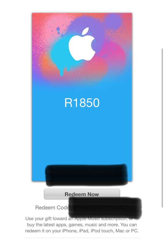Apple iTunes vouchers