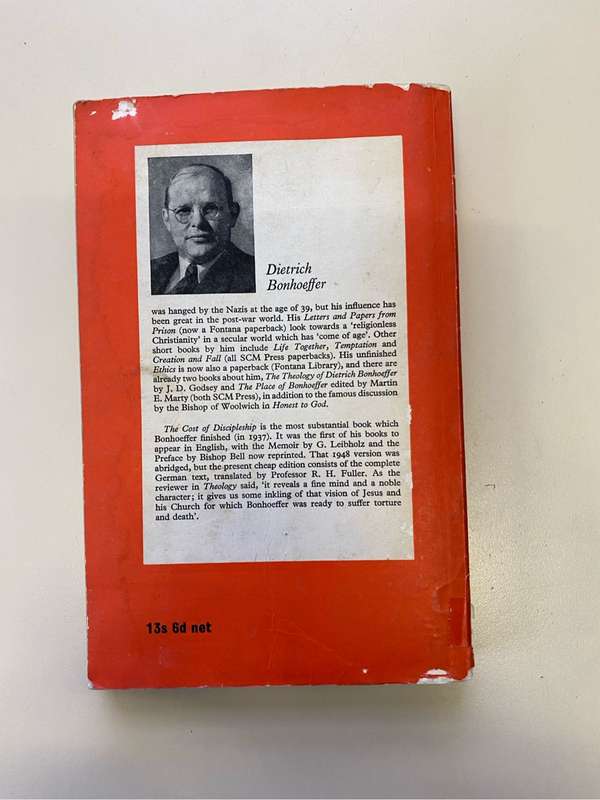 Cost of Discipleship - Dietrich Bonhoeffer