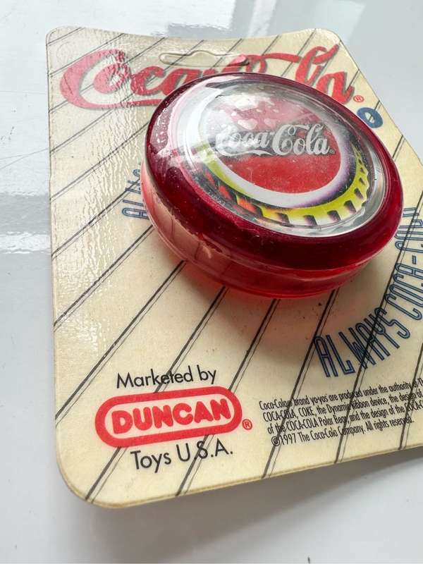 VINTAGE - GENUINE 1997 COCA COLA DUNCAN YOYO - ORIGINAL PACKAGING - VERY RARE & HIGHLY COLLECTIBLE