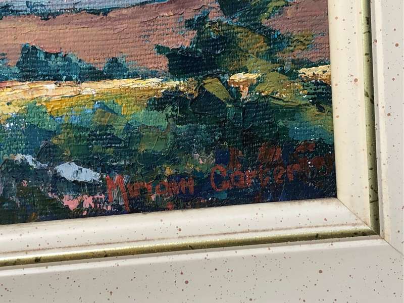 Miriam Carter ( SA 20th Century ) Stunning framed oil on board painting