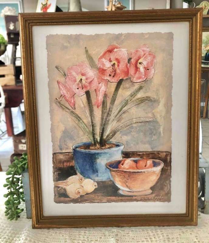 Framed vintage print
