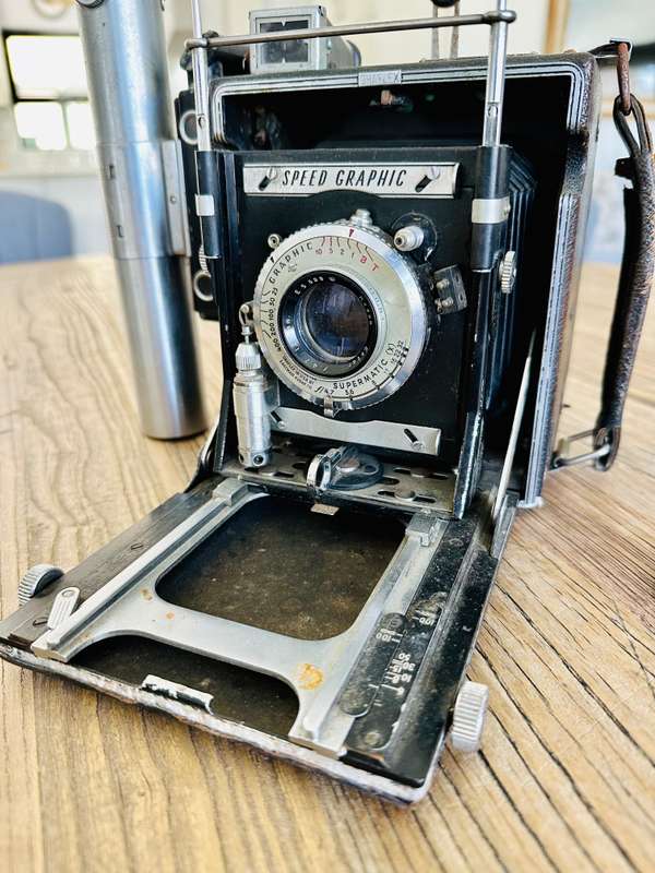 Vintage GRAFLEX Speed Graphic Camera (Photography)