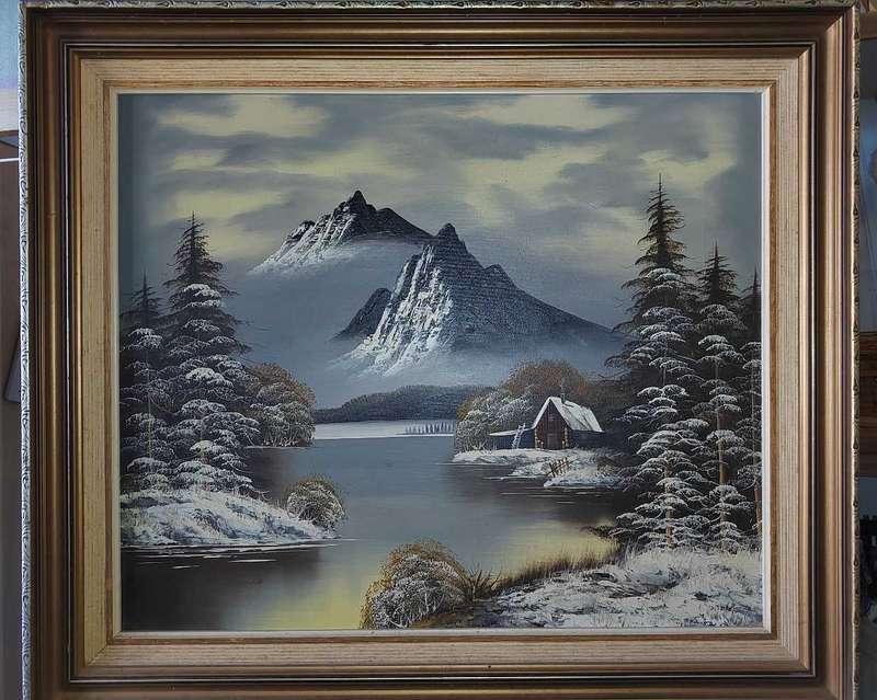 Beautiful oil on board signed Wolfe