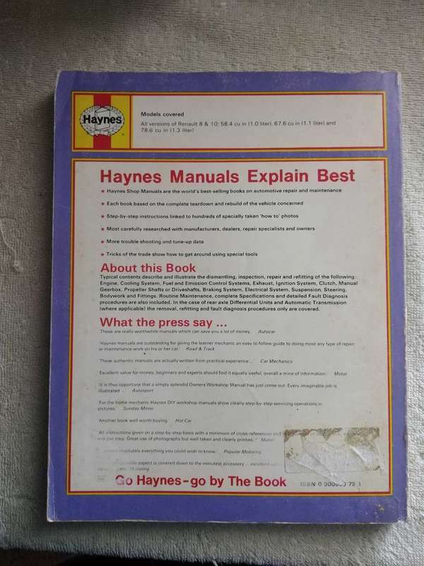 Haynes RENAULT OWNERS WORKSHOP MANUAL