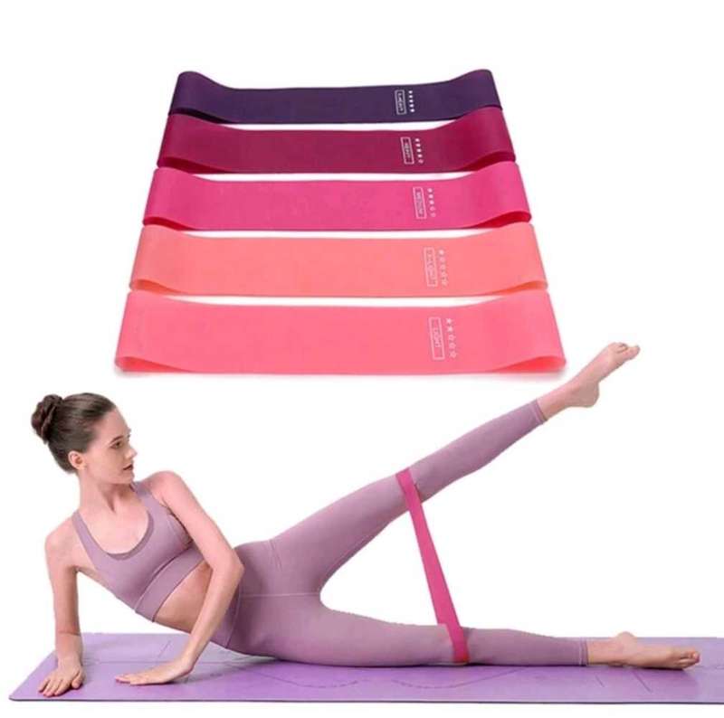 35-40 lbs Resistance Fitness Exercise Loop Bands - Ideal for Home,Yoga, Training - Purple