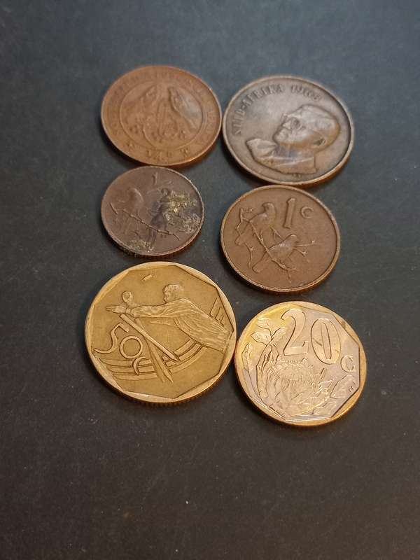 South Africa coin lot.