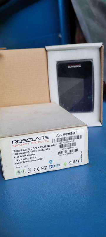 ROSSLARE AY-H6355BT Bluetooth And RFID Card Reader With Back-Lit Keypad  (BID PER PIECE)