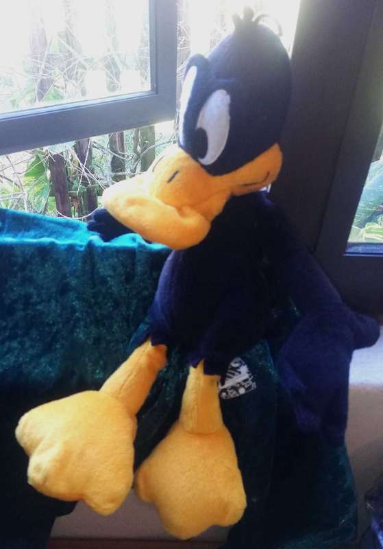Collector`s Item. Big Floppy Head Looney Tunes Daffy Duck Plush Soft Toy! 33cm.