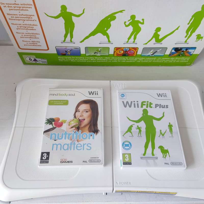 Wii Fit Plus Balance Board and games