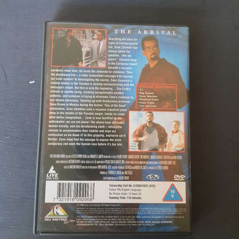 The arrival movie dvd