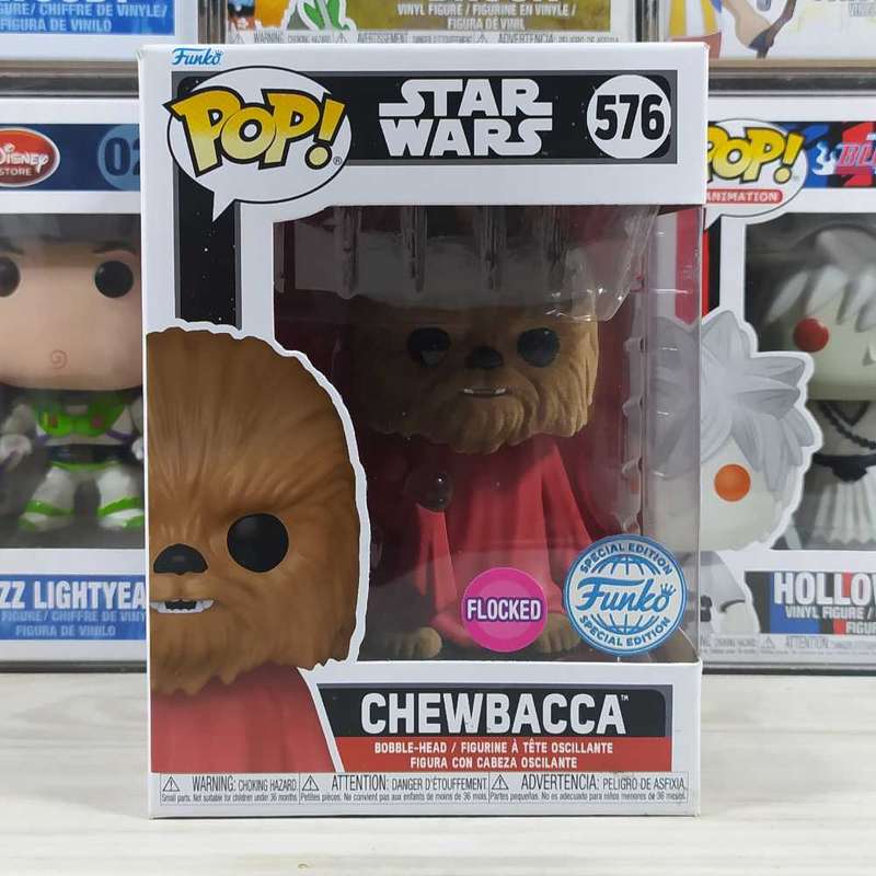 Star Wars #576 Chewbacca Flocked Funko Pop
