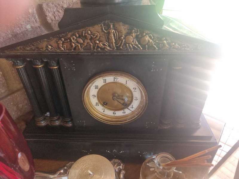 3 X antique  clocks