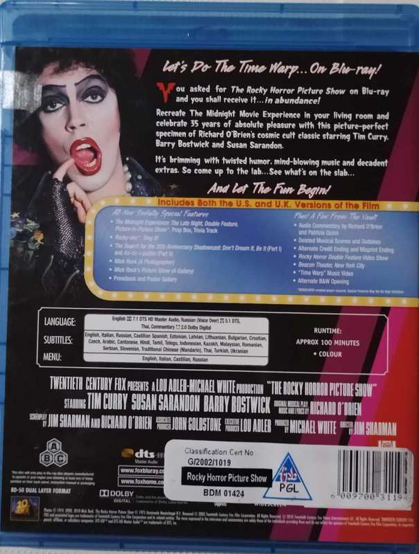 The Rocky Horror Picture Show on Blu-ray