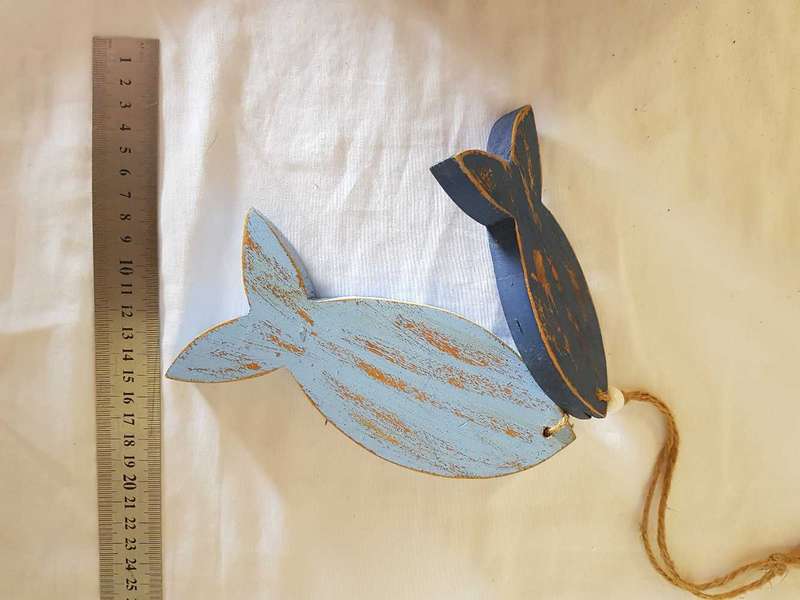 Art Deco Hanging wooden Fish