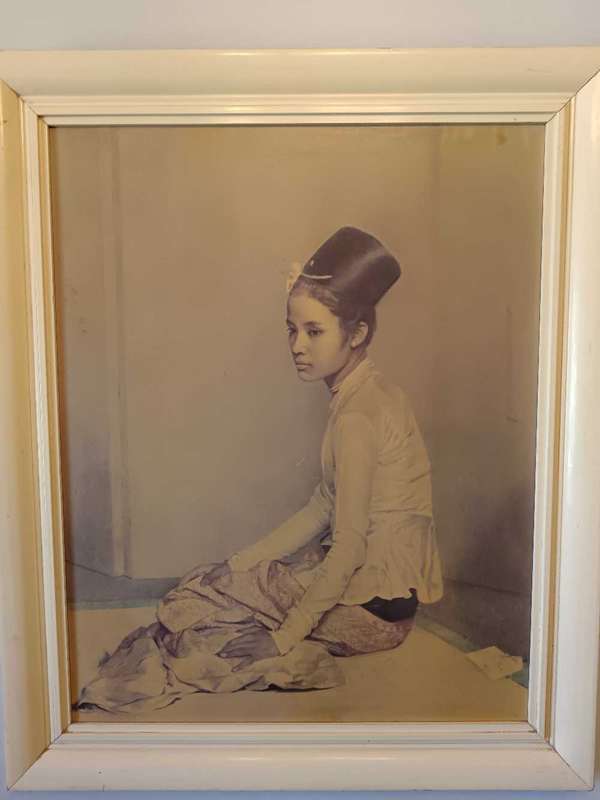 Gerald Kelly C1960 Framed Print of Princess Saw Ohn Nyan
