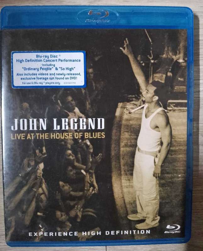 John Legend Live at the house of blues on Blu-ray