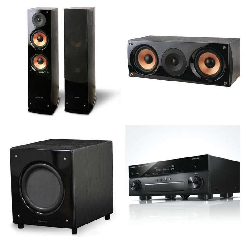 Yamaha Rx-a810 Receiver & Pure acoustics Supernova 5F speaker set.