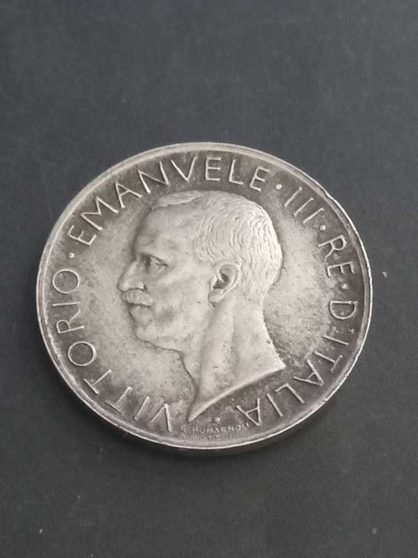 1930R Italy 5.L .835 Silver