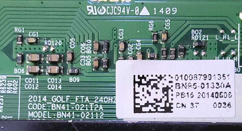 Samsung BN41-02112A TCON Board for 55 65 inch Replacement Television Timing CONtrol T-CON Board