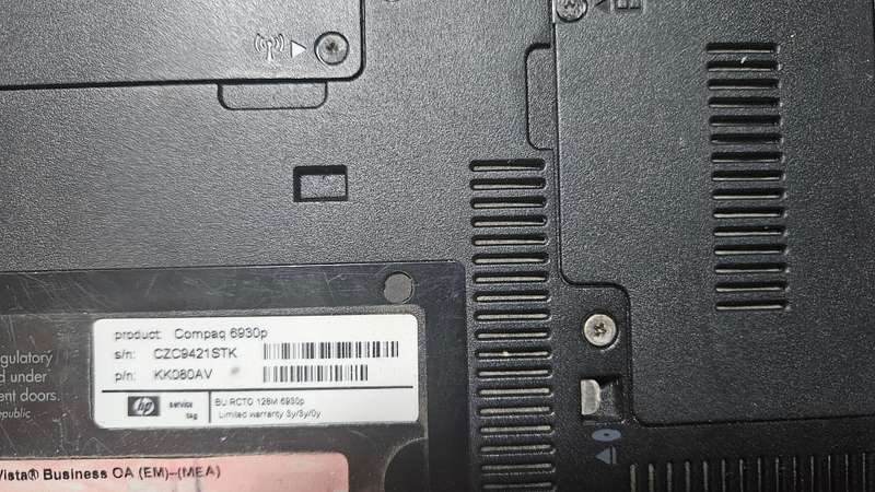 HP Elitebook 6930p for parts