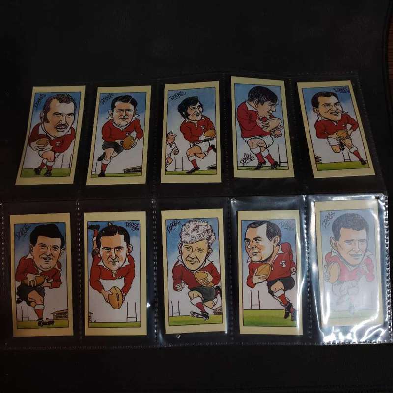 CIGARETTE/TRADE/CARDS. WPL Systems. WELSH RUGBY LEGENDS.(1995).(Full Set of 25).