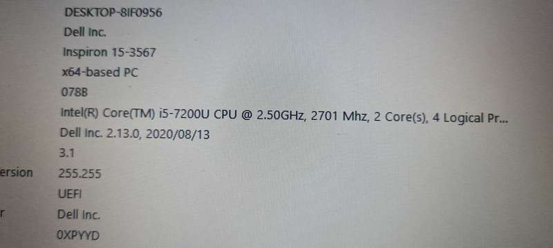 Dell Core i5 7th Gen laptop (Windows 11)