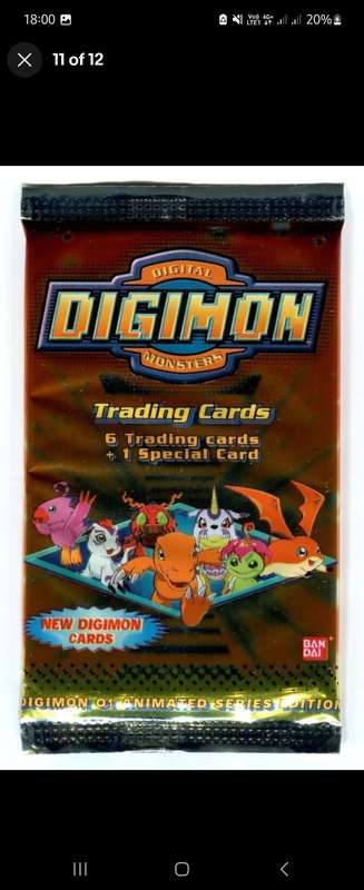 1999 Digimon Booster Box Trading Cards. Sealed