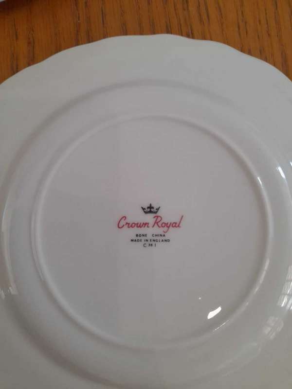 Crown royal vintage tea set