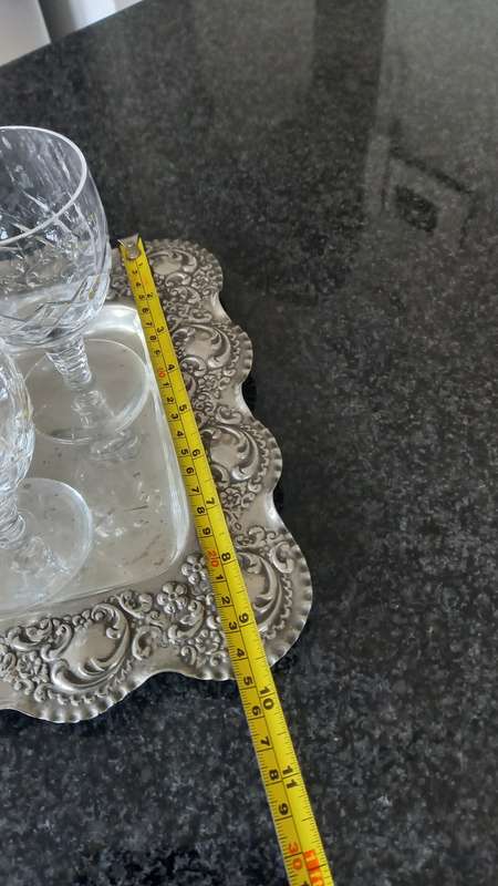 AWESOME  SILVER plated tray