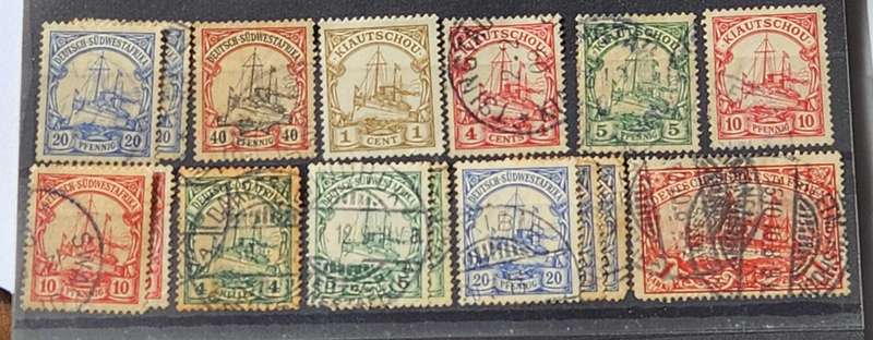Kaisers Yachts Selection with RARE Kiautschou stamps