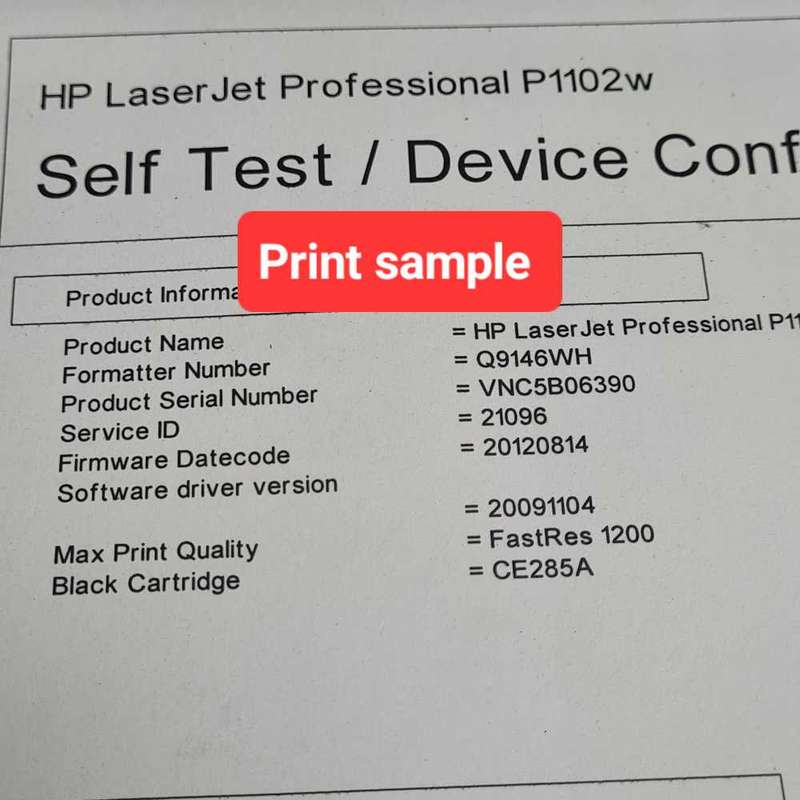 HP laserjet P1102w monochrome wireless printer