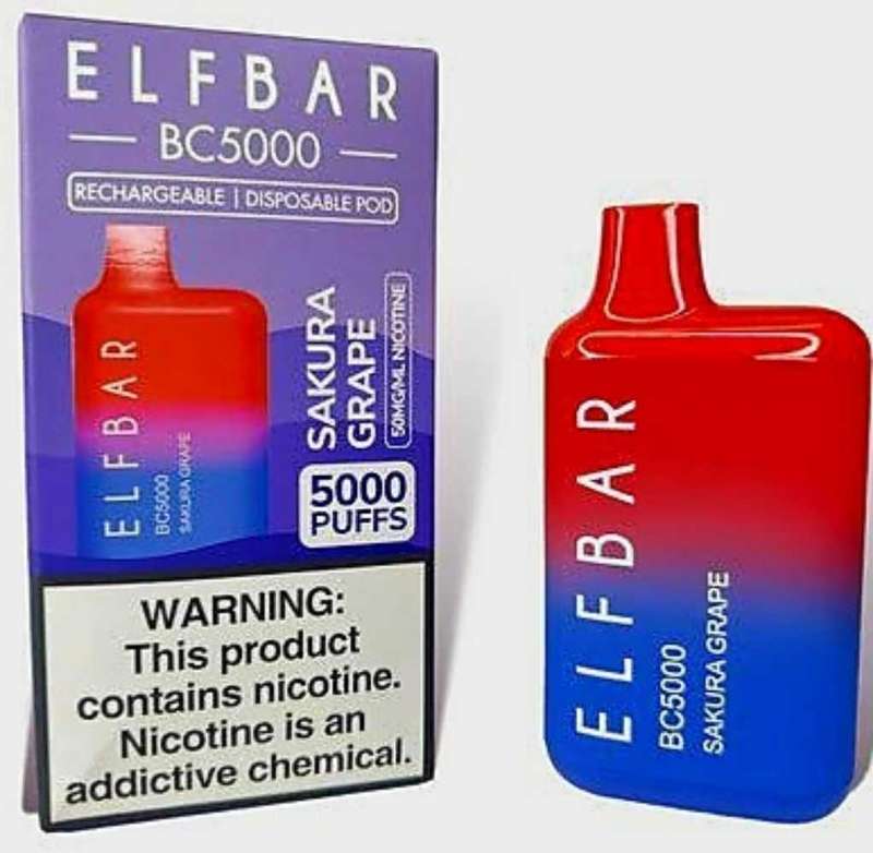 Sakura grape elfbar 5000puffs|nasty|vapengin|dragbar|vozal|smoking|hookah accessories