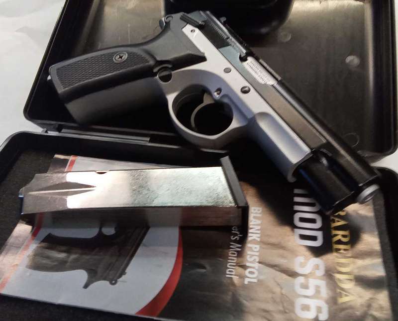Baredda cz75 s56 satin 9mm p.a.k. blank / pepper pistol