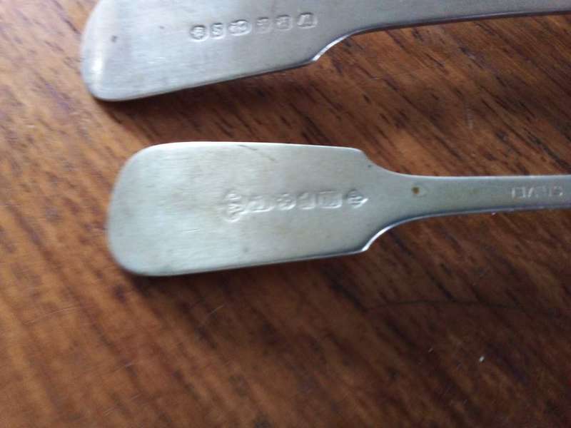 Sterling silver forks x 4