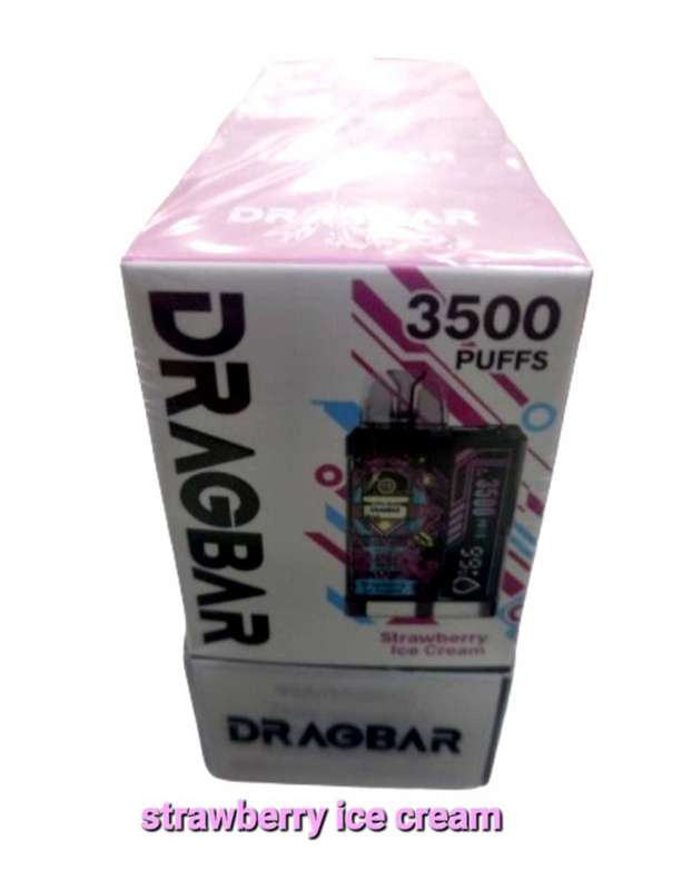Strawberry ice cream disposable vape dragbar 3500puffs | hookah & accessories